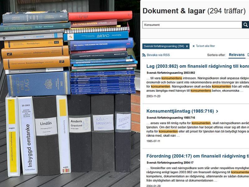 Lagar, regler, förarbeten, praxis